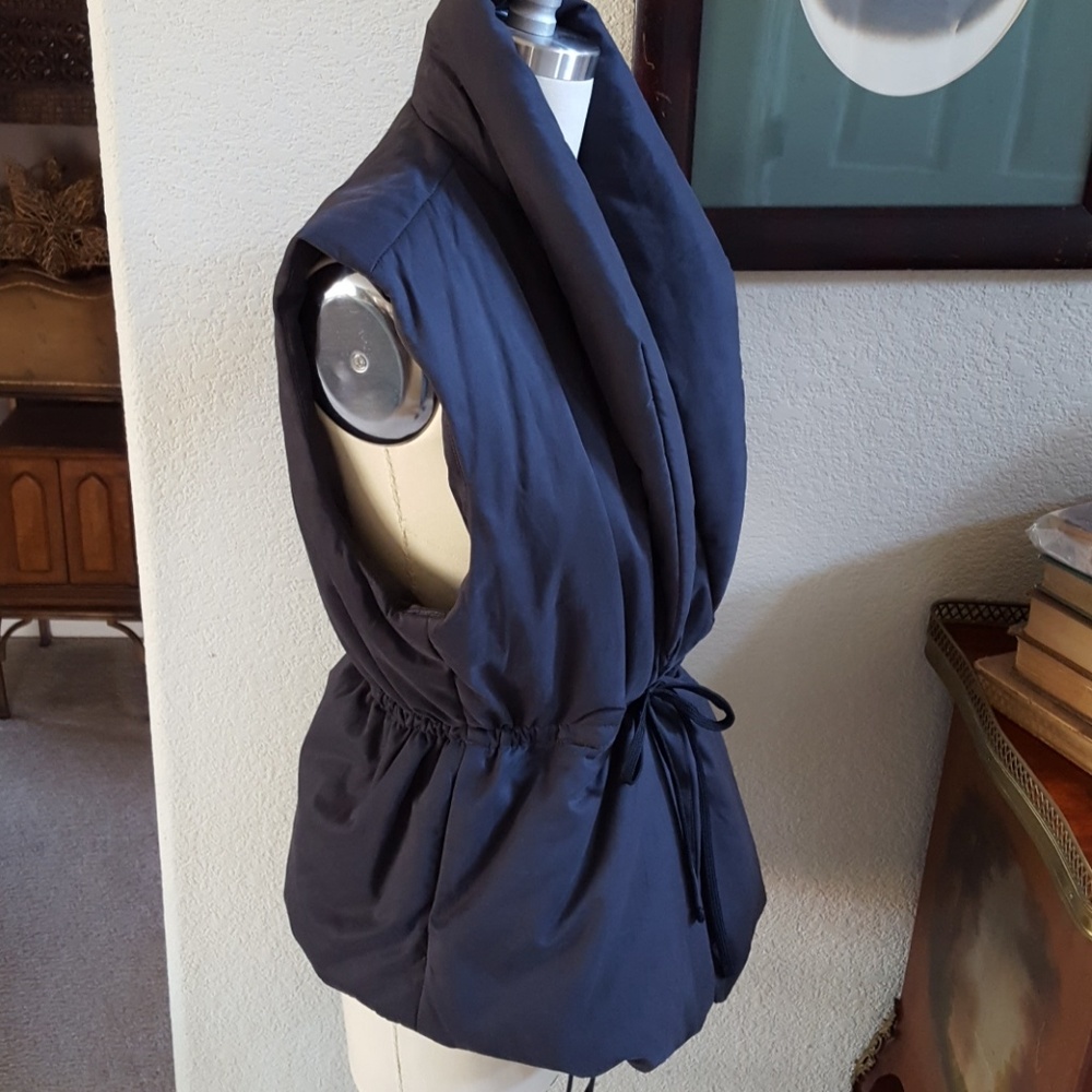 James Perse Dark Gray Puffer Vest - Picture 2 of 8